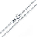 NNEOBA 925 Silver Four Leaf Clover Zircon Necklace
