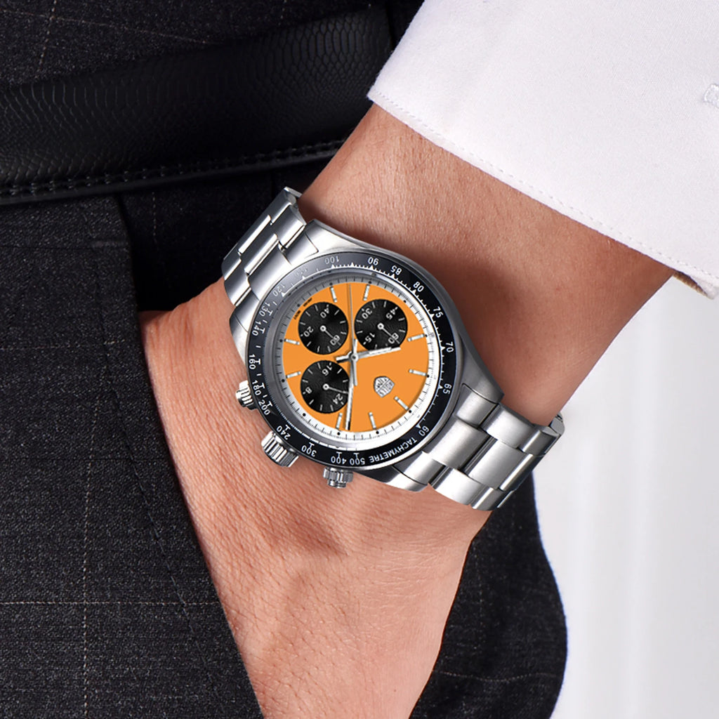 2025 New RollsTimi Men's Watches Luxury Quartz Chronograph Watch For Man AR Sapphire Mirror Waterproof Men Gift Clock Luminous