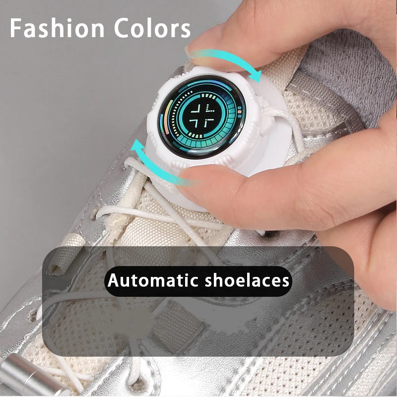 Automatic Shoelaces Without ties Swivel Buckle Laces Sneakers No Tie Shoe laces Adults Kids Thick Rope shoelace 1Pair/2Pair