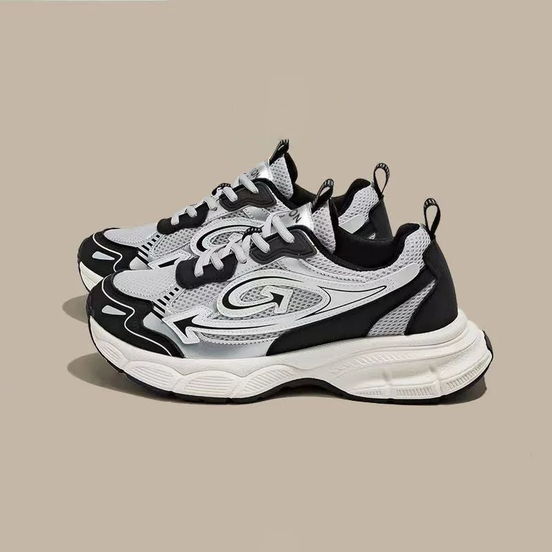 H1958 Retro Dad Sneakers | Thick Sole Breathable Mesh Streetwear Shoes