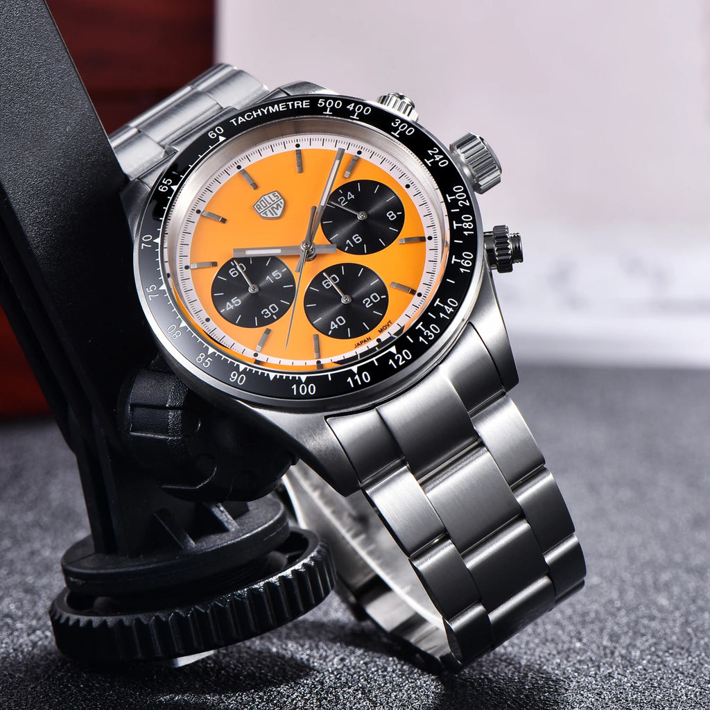 2025 New RollsTimi Men's Watches Luxury Quartz Chronograph Watch For Man AR Sapphire Mirror Waterproof Men Gift Clock Luminous