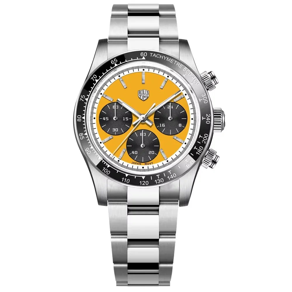 RollsTimi RT7931 Luxury Men's Chronograph Watch — Sapphire Crystal Quartz Wristwatch