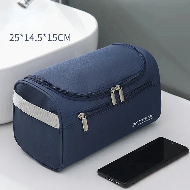 Hanging Toiletry Bag | PU Leather & Canvas Dopp Kit for Men & Women