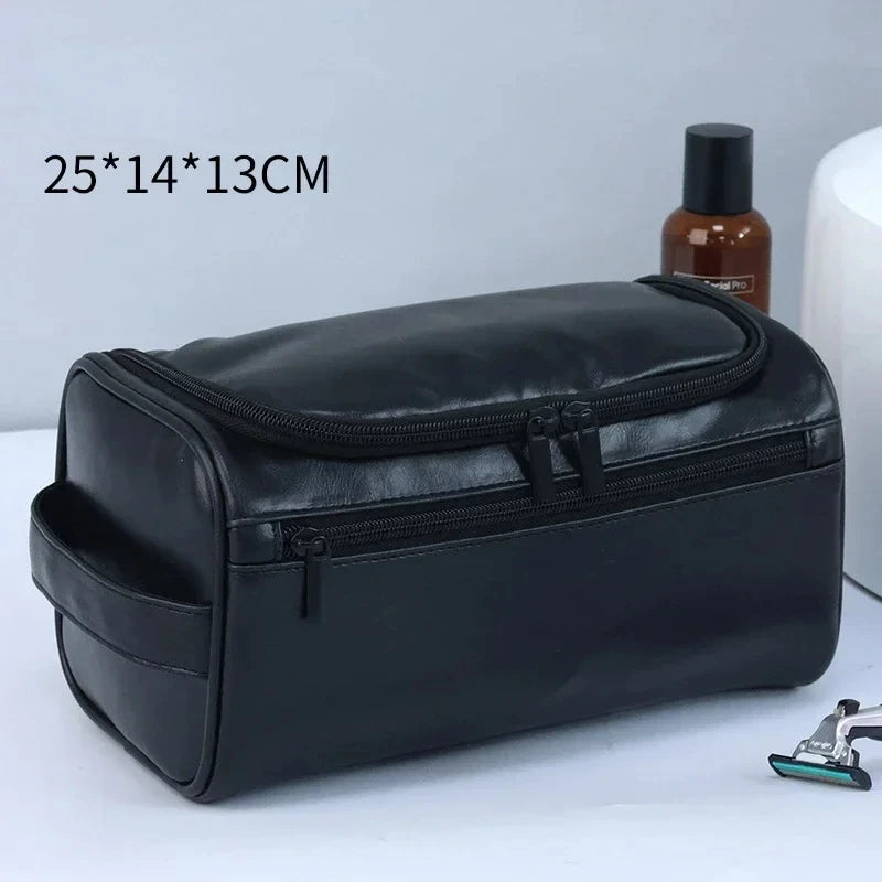 Hanging Toiletry Bag | PU Leather & Canvas Dopp Kit for Men & Women