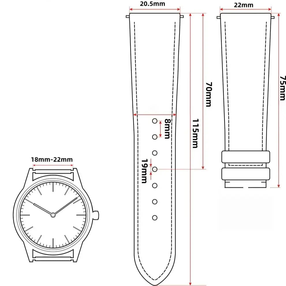 FKM Rubber Sailcloth Watch Strap 18mm 19mm 20mm 21mm 22mm Watch Bands Fit For Omega Seamaster 150 Omega Speedmaster Swatch