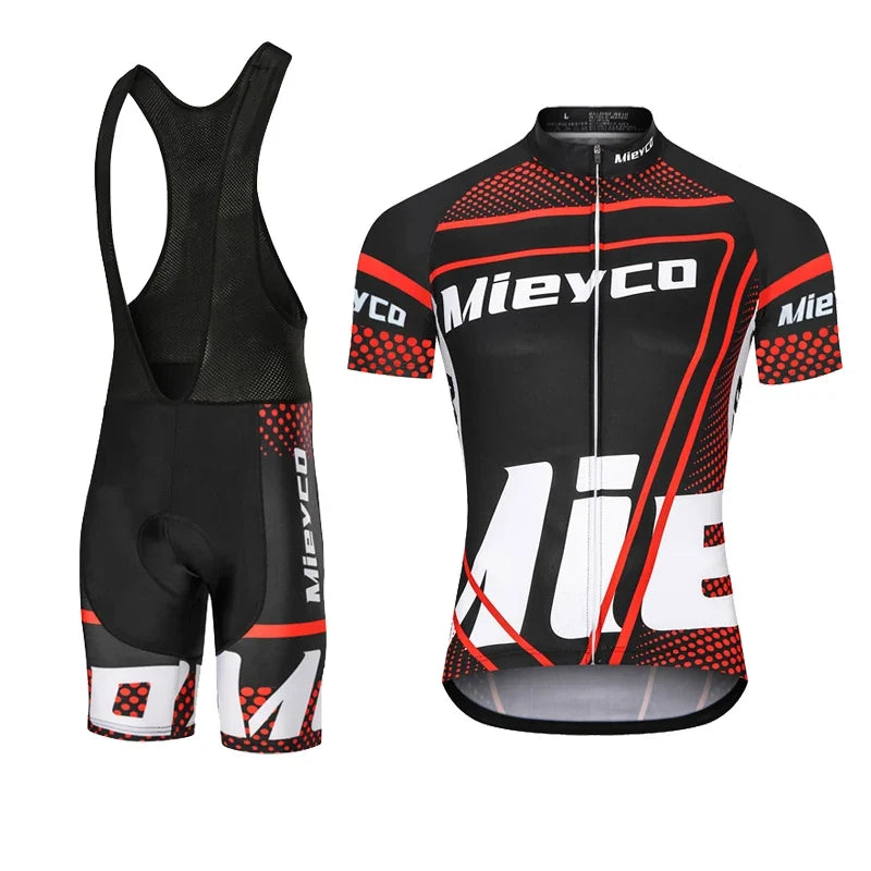 Men Quick Dry Breathable Cycling Jersey Short Sleeve Racing Bike Shirt