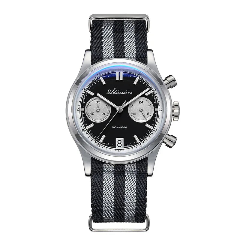 ADDIESDIVE AD2095 Luxury Men's Chronograph Watch — BGW9 Super Luminous Bubble Mirror VK64 Quartz Diver