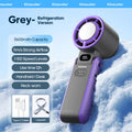 Newes Foldable Handheld Fan 100 Gear Speed Adjustable 3600mAh Rechargeable Student Fan LED Display USB Air Circulator W/ Lanyard