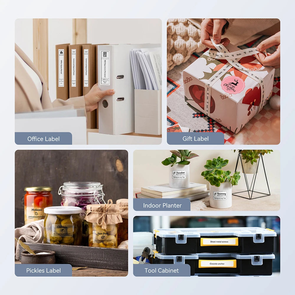 NiiMbot B21 B21 PRO Bluetooth Adhesive Label Printers Mini Thermal Printer Wireless Barcode Label Maker for Office Clothing