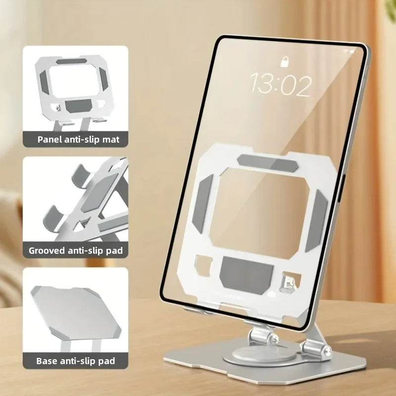 360° Rotatable Tablet Stand | Adjustable Foldable Desk Holder for iPad & Tablets 4.7"-12"