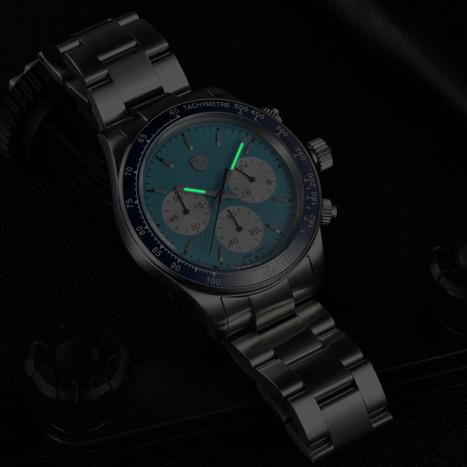2025 New RollsTimi Men's Watches Luxury Quartz Chronograph Watch For Man AR Sapphire Mirror Waterproof Men Gift Clock Luminous