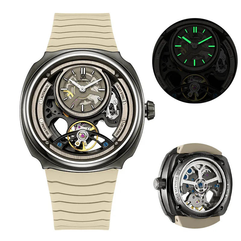 Daniel Gorman DG8127 Skeleton Automatic Mechanical Watch