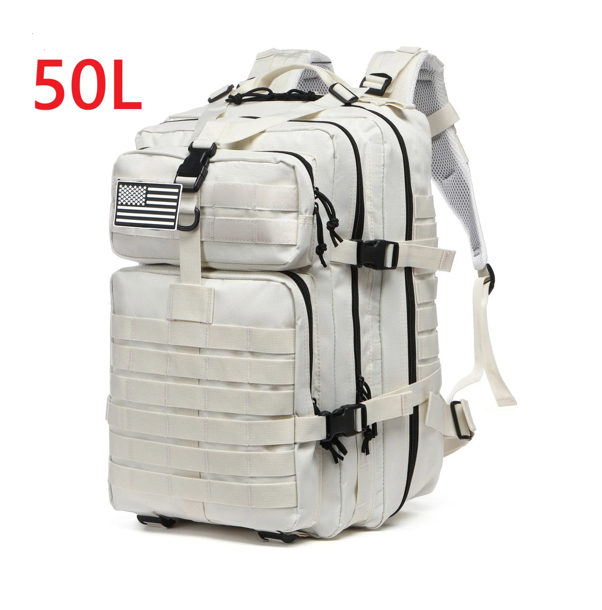 Taktischer Wanderrucksack 25L / 50L | Wasserdichter Nylon-Outdoor-Rucksack für Camping, Trekking & Jagd