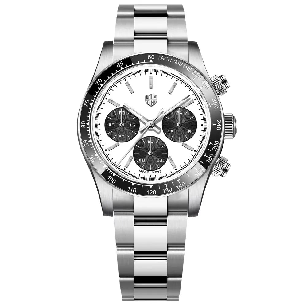RollsTimi RT7931 Luxury Men's Chronograph Watch — Sapphire Crystal Quartz Wristwatch