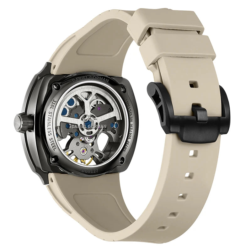 Daniel Gorman DG8127 Skeleton Automatic Mechanical Watch