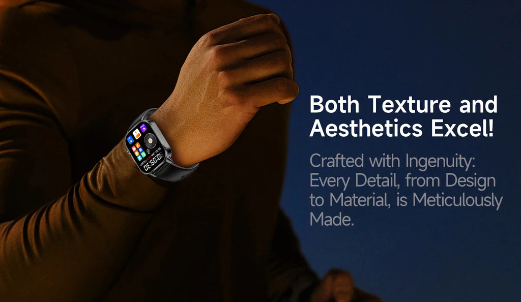 New Men Accurate Health Diagnosis ECG Smart Watch Blood Pressure Blood Oxygen Blood Fat Uric Acid Temp Bluetooth call Smartwatch