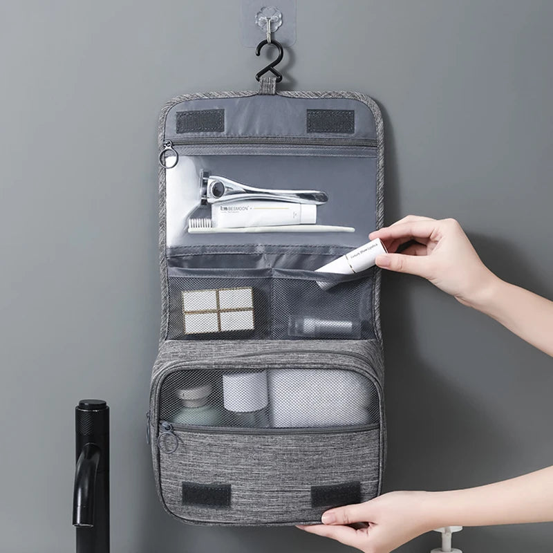 Oxford Travel Toiletry Bag | Waterproof Hanging Wash Pouch for Men & Women