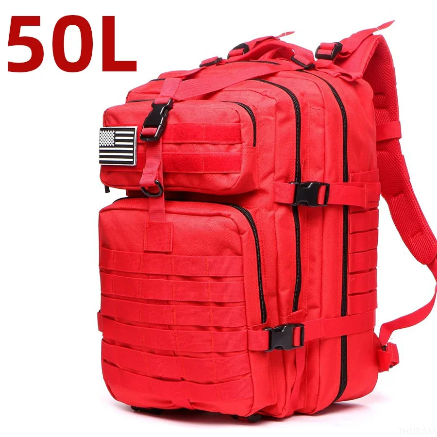 Taktischer Wanderrucksack 25L / 50L | Wasserdichter Nylon-Outdoor-Rucksack für Camping, Trekking & Jagd