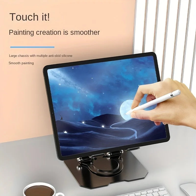 360° Rotatable Tablet Stand | Adjustable Foldable Desk Holder for iPad & Tablets 4.7"-12"