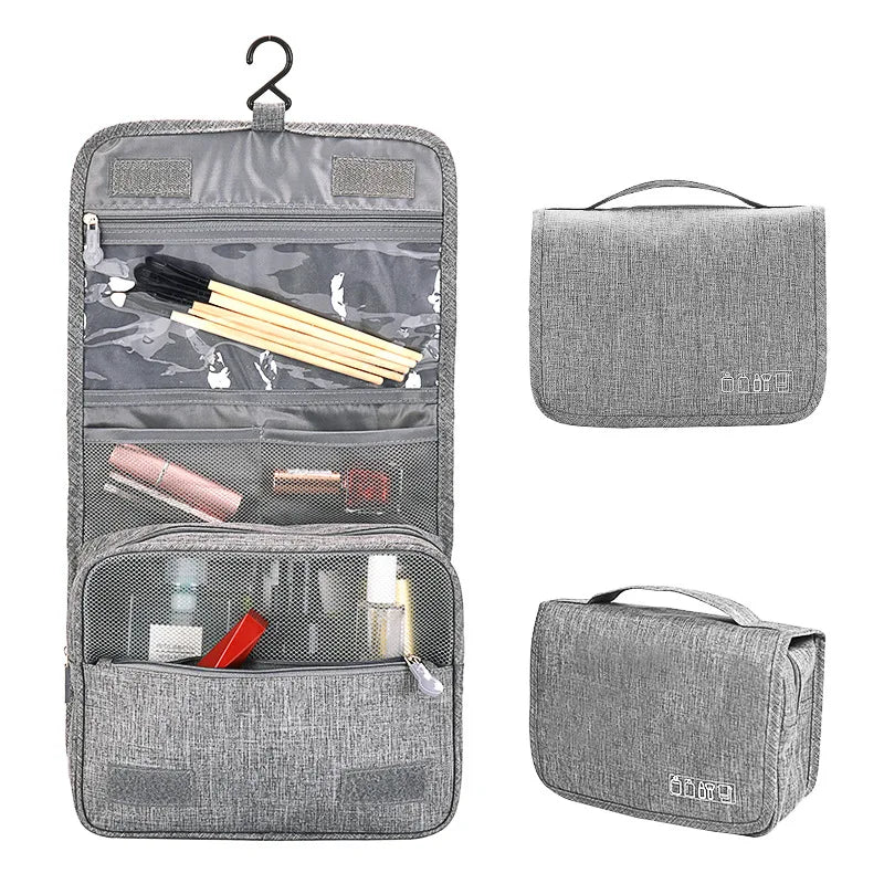 Oxford Travel Toiletry Bag | Waterproof Hanging Wash Pouch for Men & Women