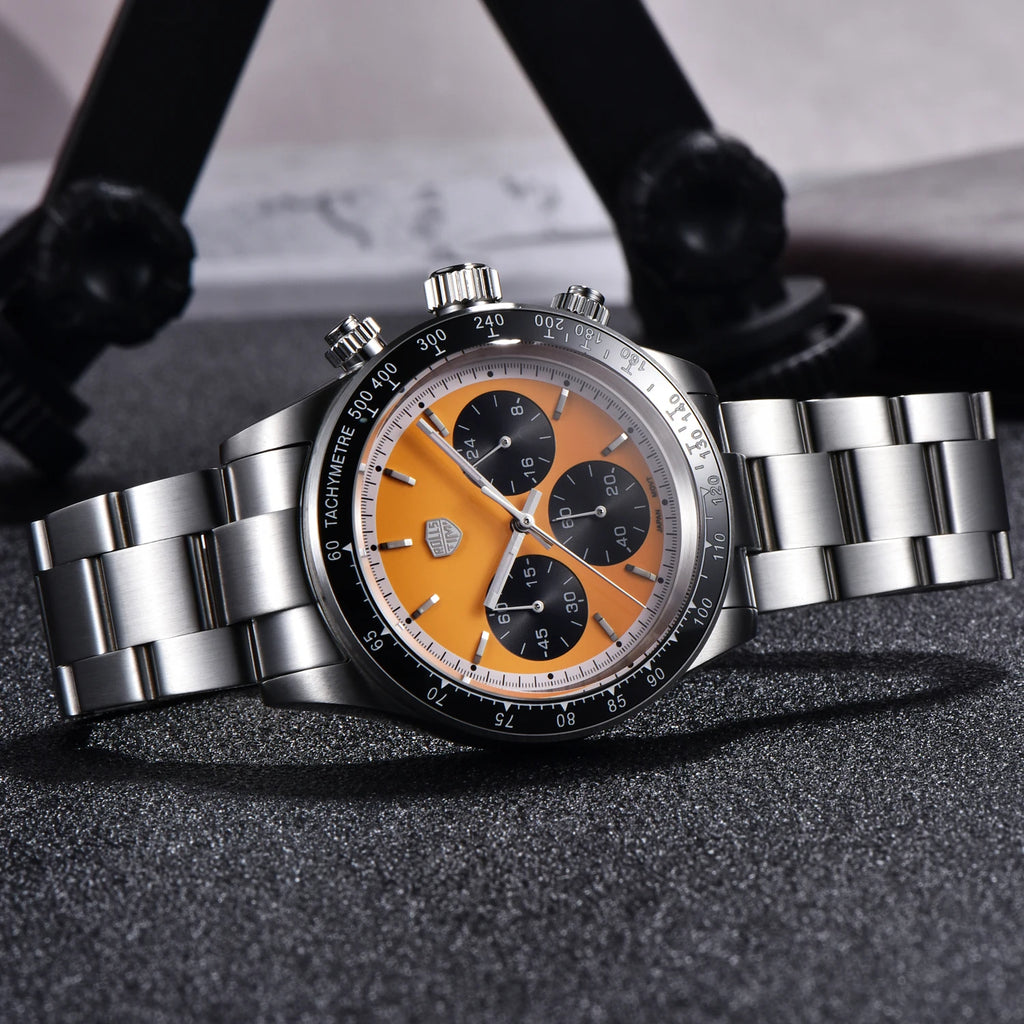 2025 New RollsTimi Men's Watches Luxury Quartz Chronograph Watch For Man AR Sapphire Mirror Waterproof Men Gift Clock Luminous