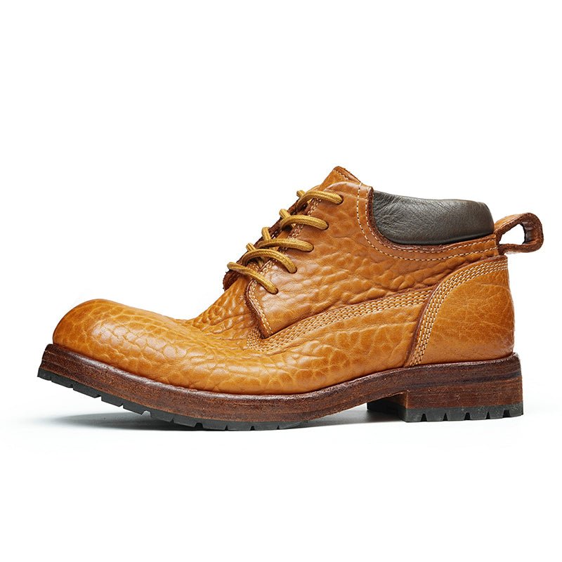 Rahmengenähte Elite-Herrenstiefel aus Leder von Goodyear