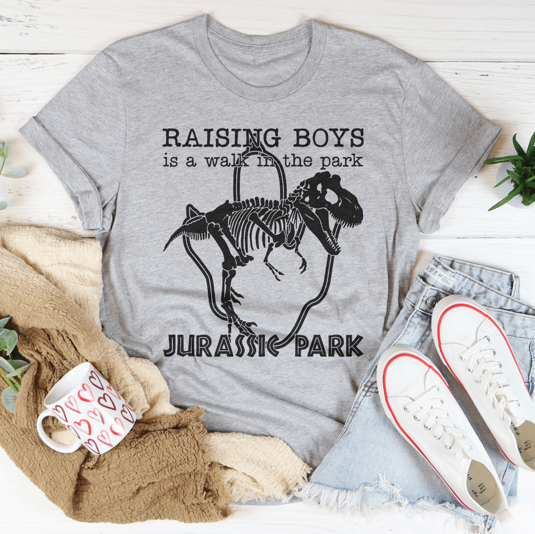 Raising Boys Is A Walk In The Park Tee