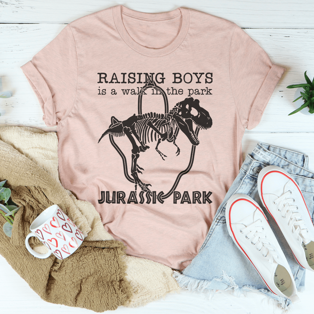 Raising Boys Is A Walk In The Park Tee